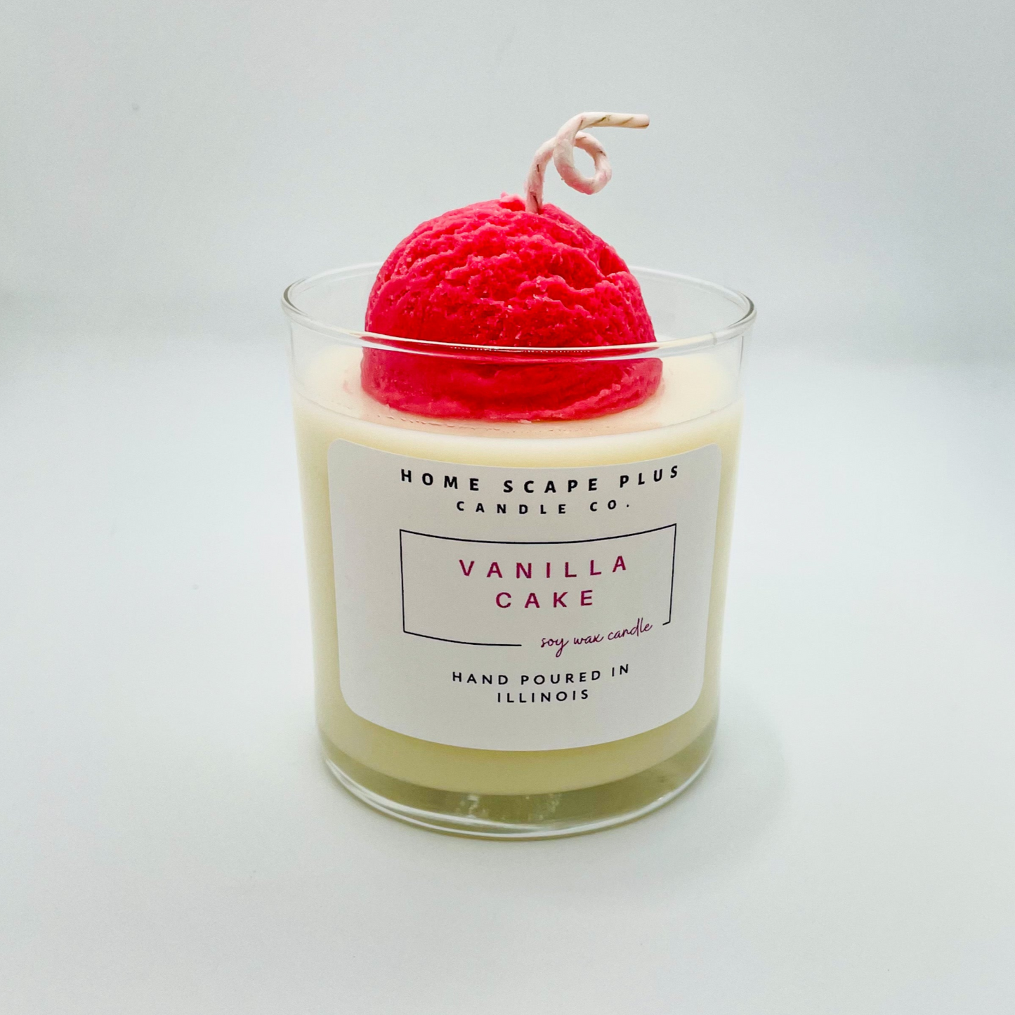 Vanilla Cake Candle-Ice Cream Scoop