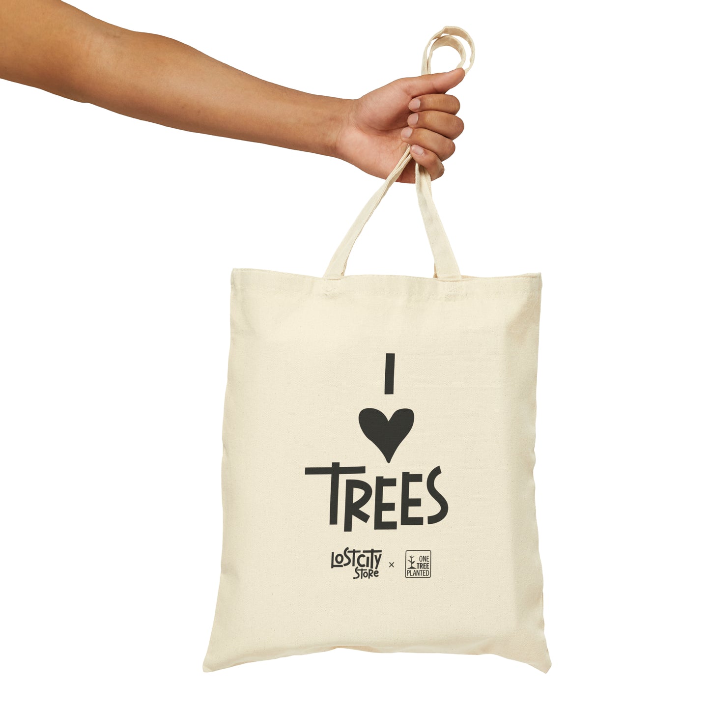 Lost City Cotton Canvas Tote Bag