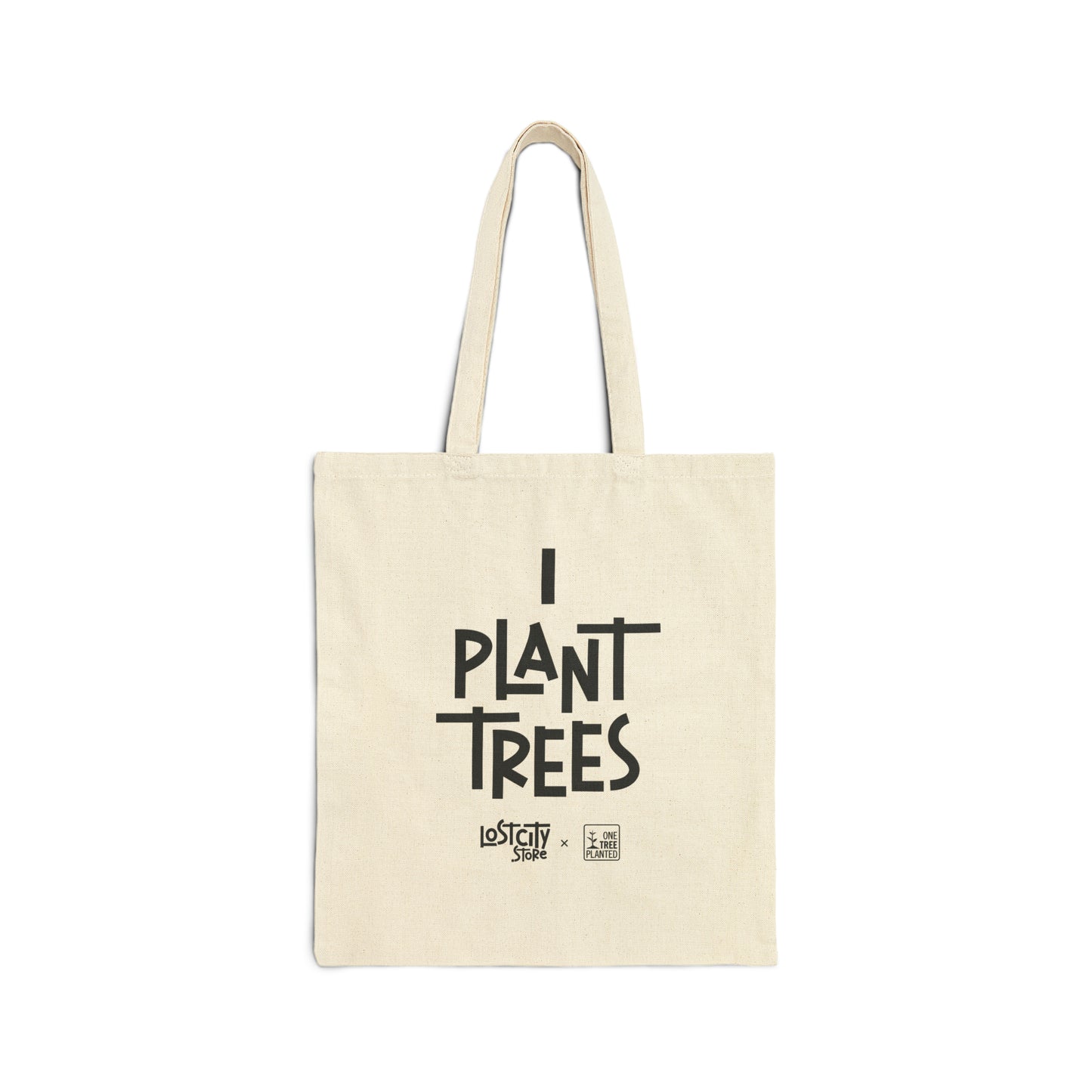 Lost City Cotton Canvas Tote Bag