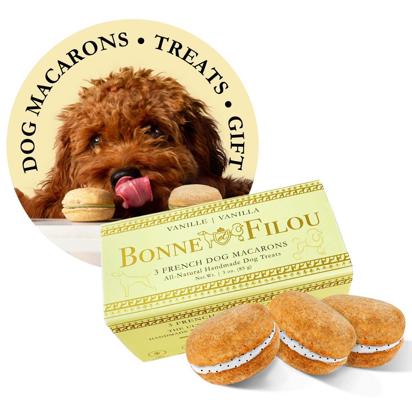 Dog Macarons (Box of 3)