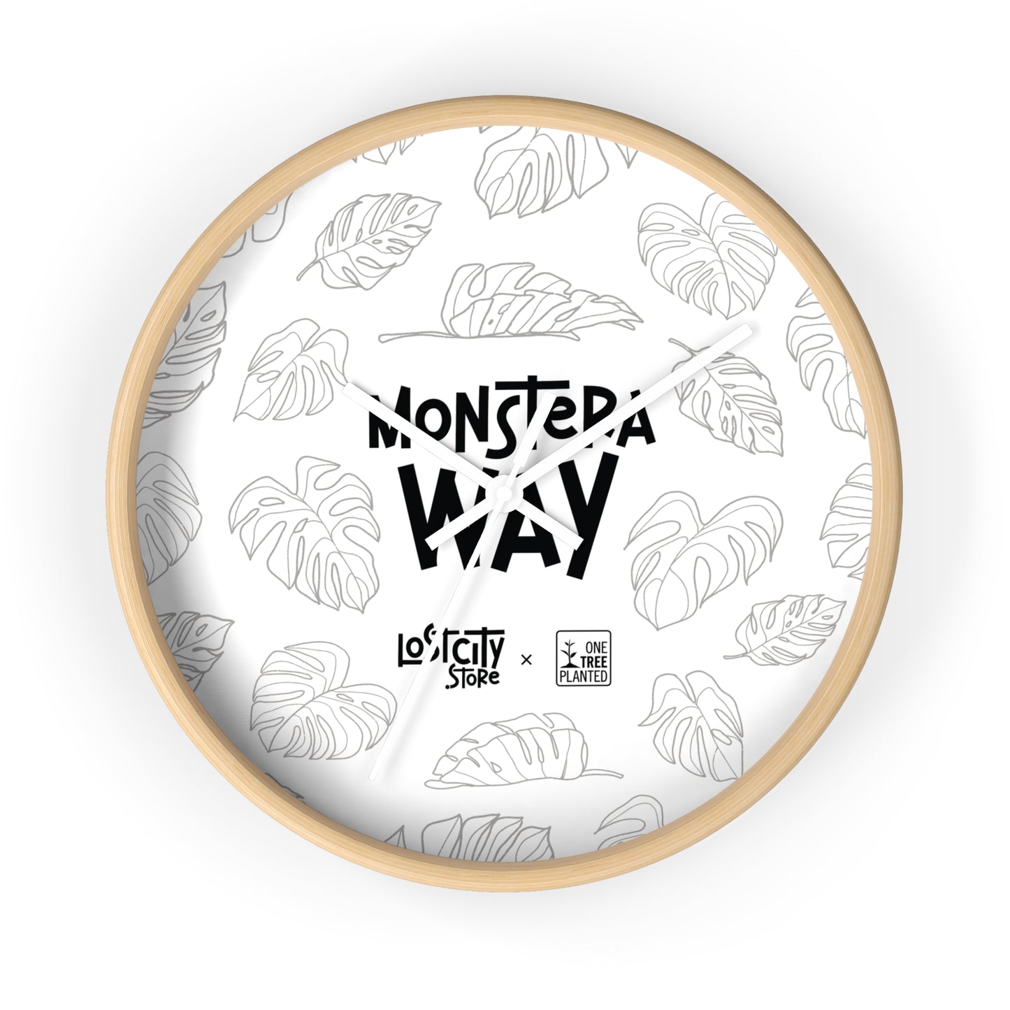 Monstera Way Wall Clock