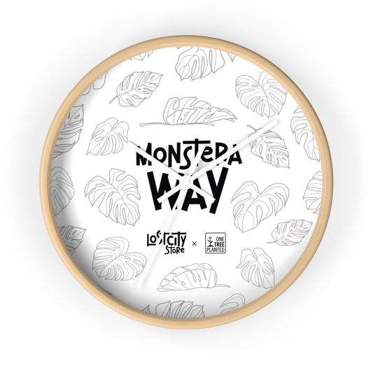 Monstera Way Wall Clock