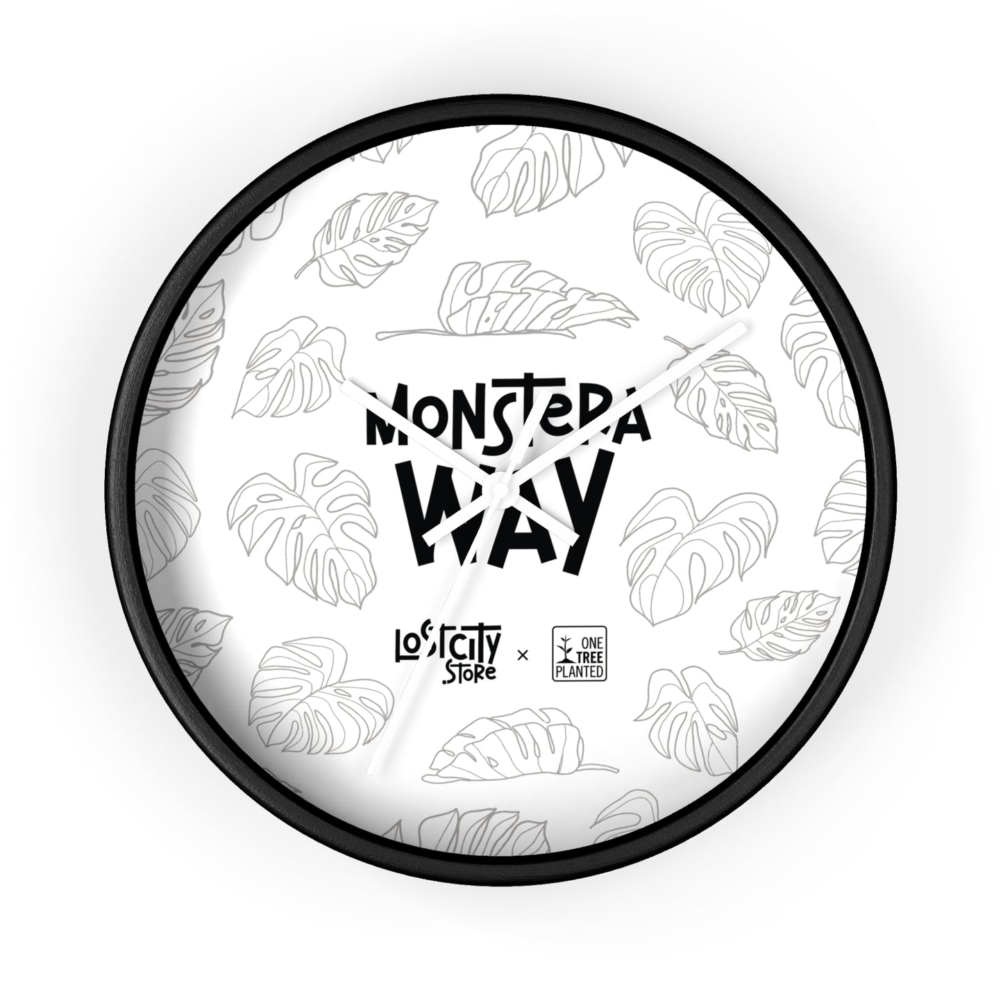 Monstera Way Wall Clock