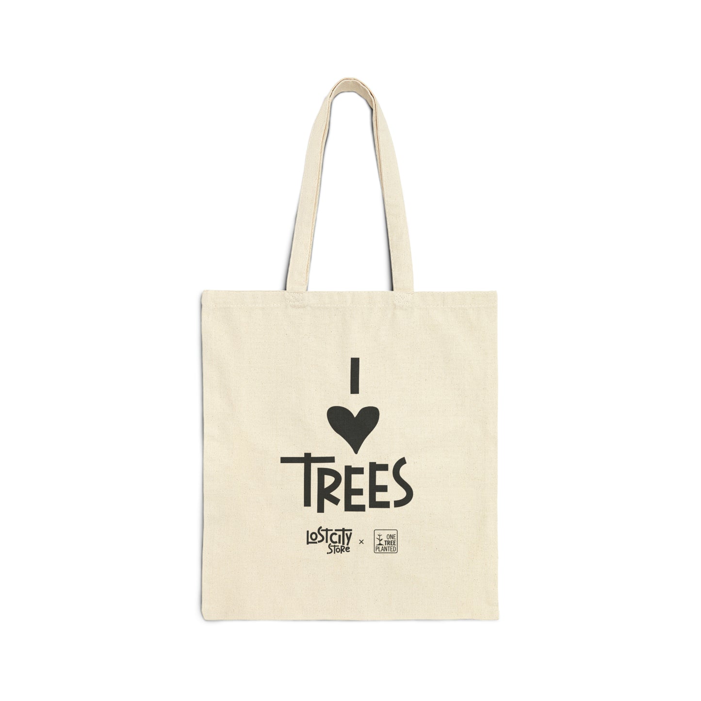 Lost City Cotton Canvas Tote Bag