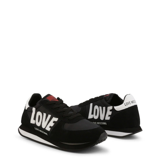 Love Moschino Black Suede Sneakers