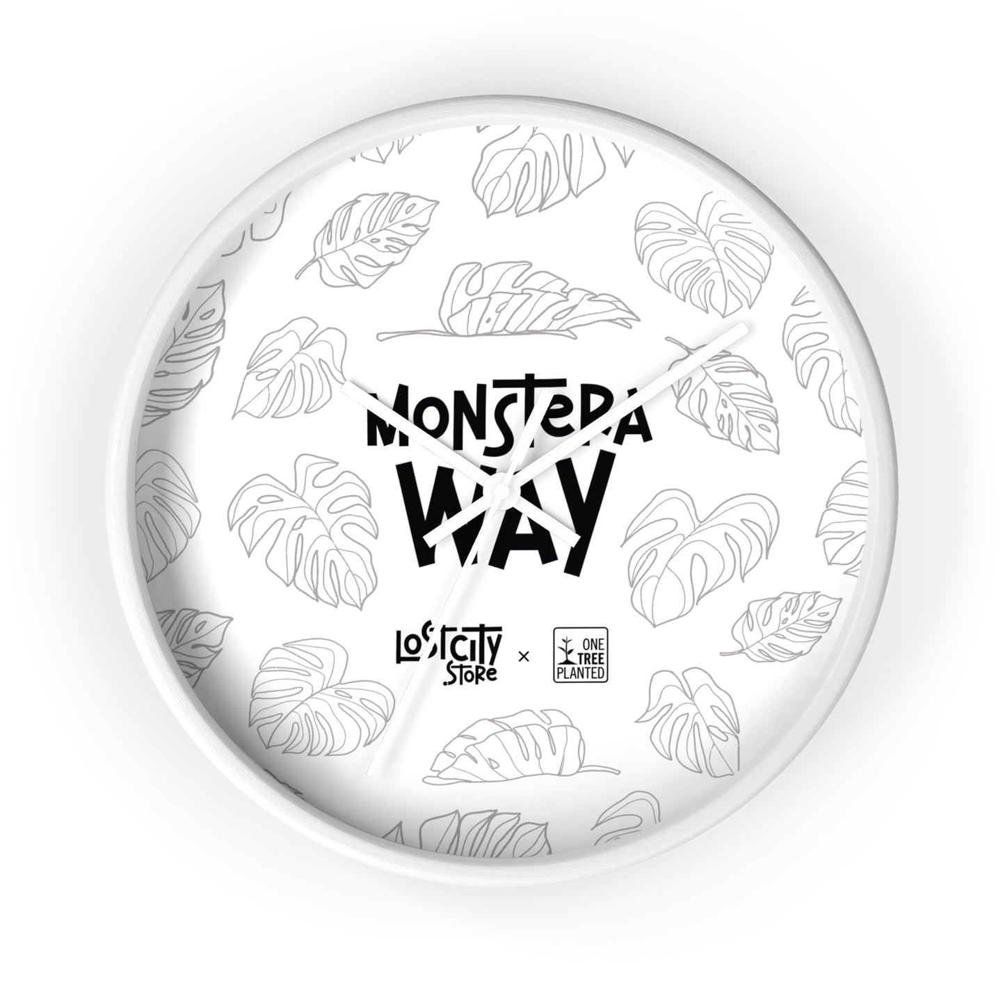 Monstera Way Wall Clock