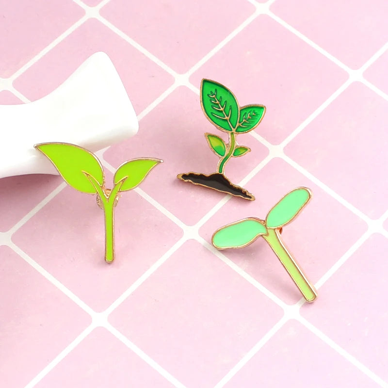 Growing Plant Metal Pin